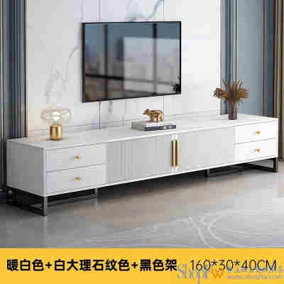 【主图款】白理石纹色+黑架160cm