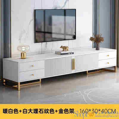 【主图款】白理石纹色+金架160cm
